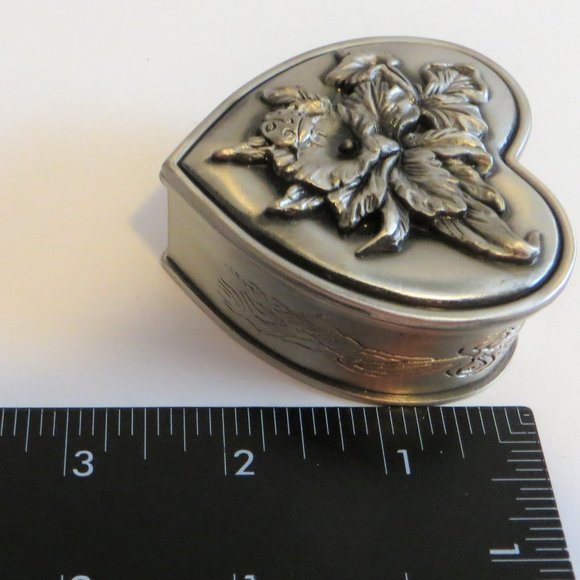 Jewelry Vintage Pewter Jewelry Box In Original Packaging Design Work